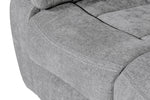 Weston 2 Seater Sofa Recliner Grey  close view picture of the seat stitching