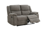 Weston 2 Seater Sofa Recliner Mocha picture with reclined seat on the white background