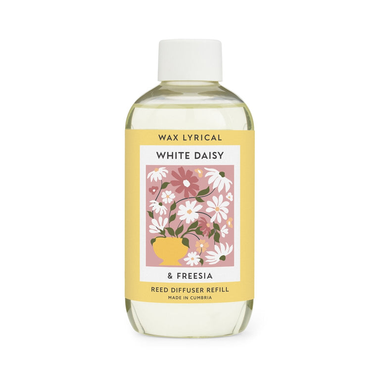 White Daisy & Freesia Reed Diffuser Refill