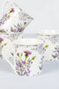 Newgrange White Thistle Bone China Tea Set 7 Piece life style picture of the mugs