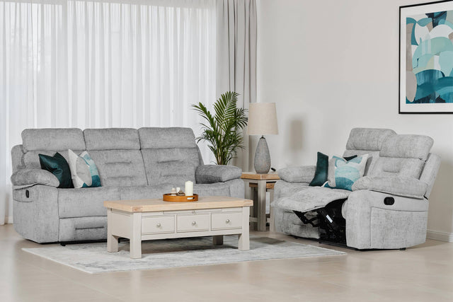 Wilbur 3 Seater Sofa Recliner Grey