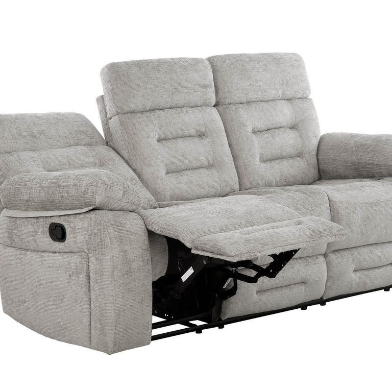 Wilbur 3 Seater Sofa Recliner Grey