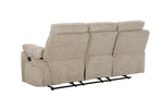 Wilbur 3 Seater Sofa Recliner Latte picture from the back