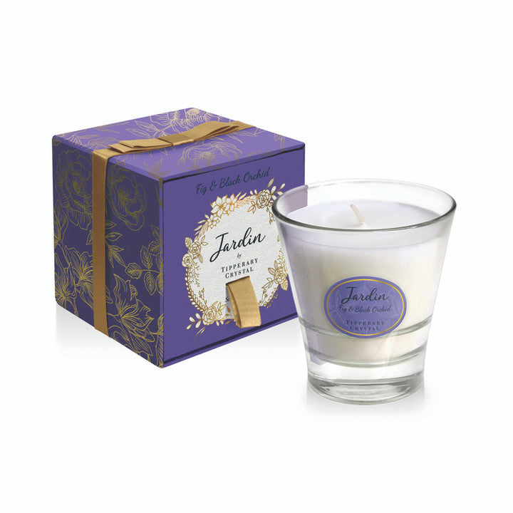 Tipperary Crystal Jardin Collection Candle - Fig & Black Orchid