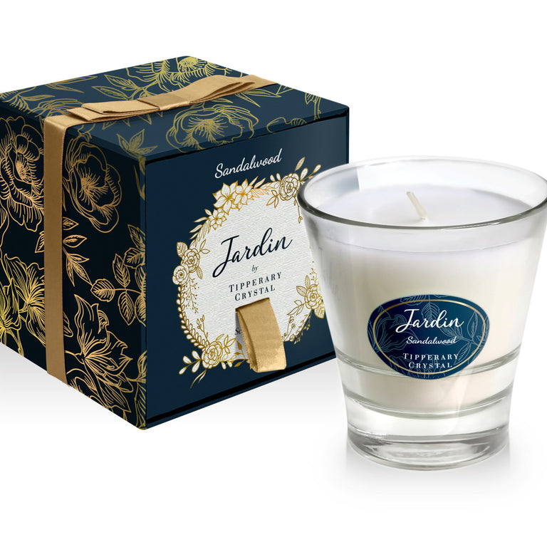 Tipperary Crystal Jardin Collection Candle - Sandalewood