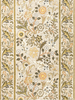 Morris & Co Wilhelmina Floral Rug Linen Mustard picture of the rug floral design