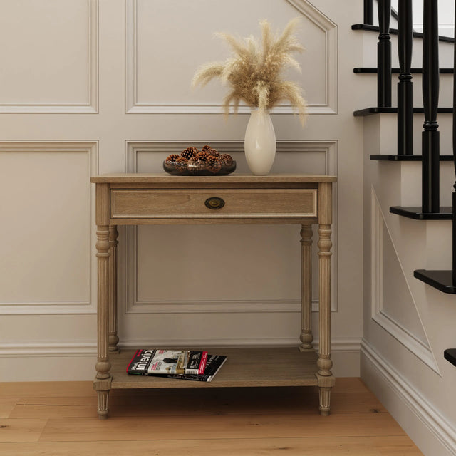 Willow 1 Drawer Console with Shelf - Wooden Living Room Furniture