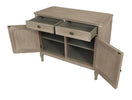 Willow 2 Door & 2 Drawer Sideboard picture with opened storagwe space