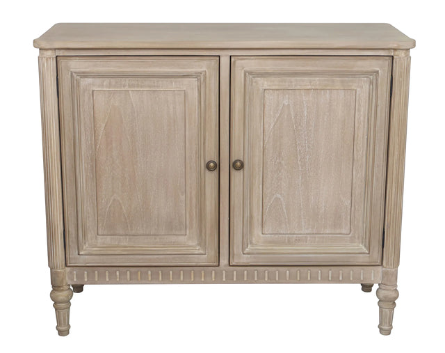Willow 2 Door Cabinet Timber Wash - Wooden 2 Door Storage Unit