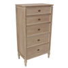 Willow Chest of 5 Drawers Tall Boy picture on the white background