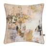 Scatterbox Cushions Willow Natural an abstract cushion with a gold shimmering effect