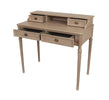 Willow Dressing Table Timber Wash picture with opened drawers