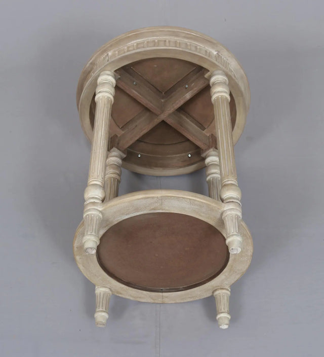 Willow Round Side Table - Wooden Accent Table in Timber Wash