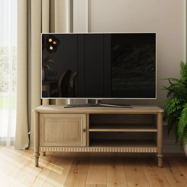 Willow TV Unit Timber Wash - Stylish Living Room TV Stand