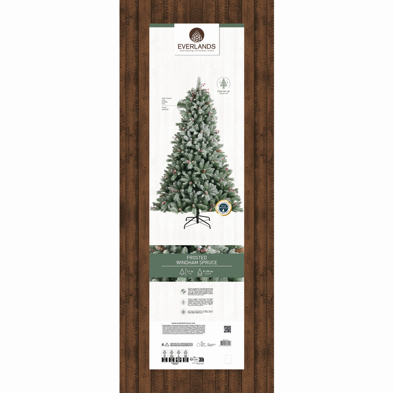 Windham Spruce Frosted 210 cm Christmas Tree – Pine Tree Decor