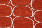 Winnie Accent Chair Natural close view picture of the scatter cushion pattern and color hue