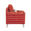 Winnie Accent Chair Rust side view picture