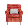 Winnie Accent Chair Rust front view picture 