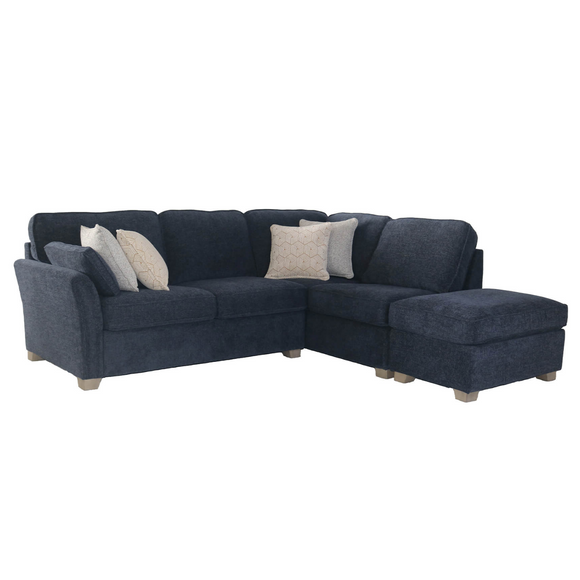 Winnie Corner Sofa RHF Navy picture on the white background
