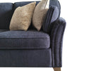 Winnie Corner Group LHF Navy close view picture of the sofa design