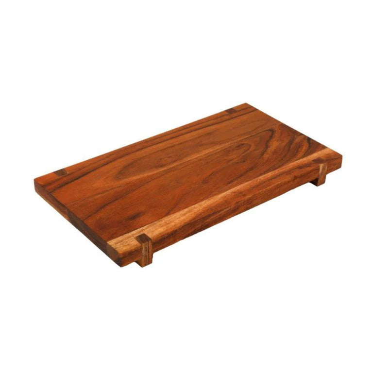 Wooden Pedestal Tray - Delph Collection Serving Tray