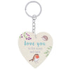 Woodland Robin Keyring CDU made in a love you design