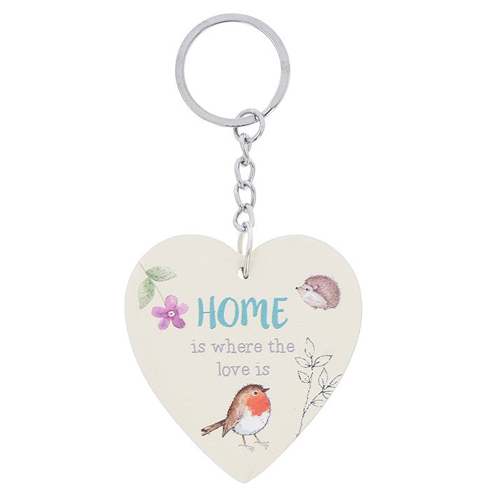 Woodland Robin Keyring CDU - Wooden Keyrings Gift Collection