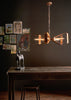 Pendant ceiling lights in rustic industrial style

