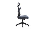 Zeke Ergonomic Office Chair Grey with lifted up handrests