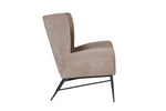 Stylish occasional Ziggy Accent Chair in mink
