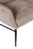 Elegant living room chair Ziggy in mink upholstery
