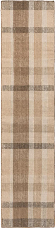 Brink & Campman Zona Block Stripe Outdoor Rug Cashew Runner