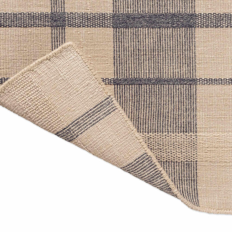 Brink & Campman Zona Check Outdoor Rug Denim