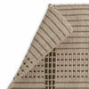 Brink & Campman Zona Stitch Outdoor Rug Olive flatweave rug with reversible design