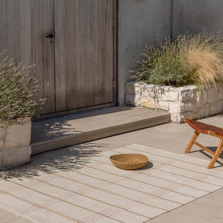 Brink & Campman Zona Stitch Outdoor Rug Terra