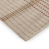 Brink & Campman Zona Stitch Outdoor Rug Terra beige rug with terracotta stitching