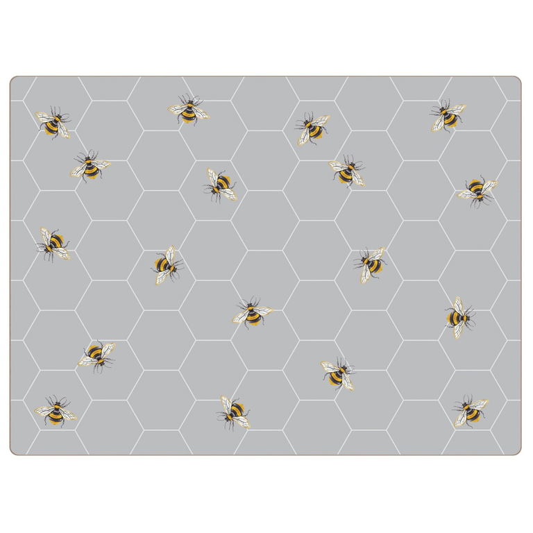 iStyle Busy Bees Cork-Backed Placemats Set of 4