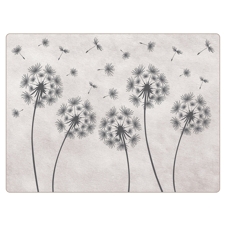 iStyle Dandelion Cork-Backed Placemats Set of 4