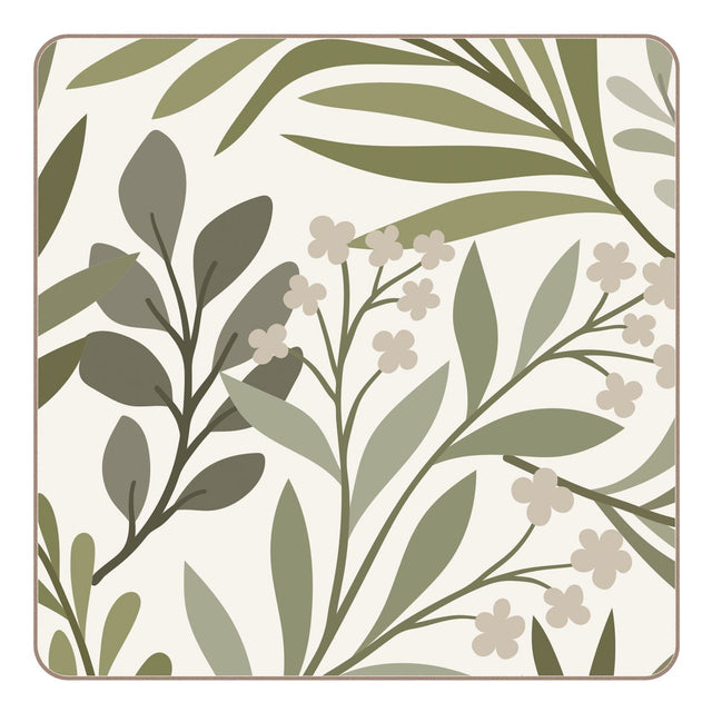 iStyle Flourish Cork-Backed Coasters Set of 4
