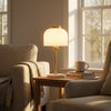 Isra ribbed dome metal table lamp shown from another angle (2)