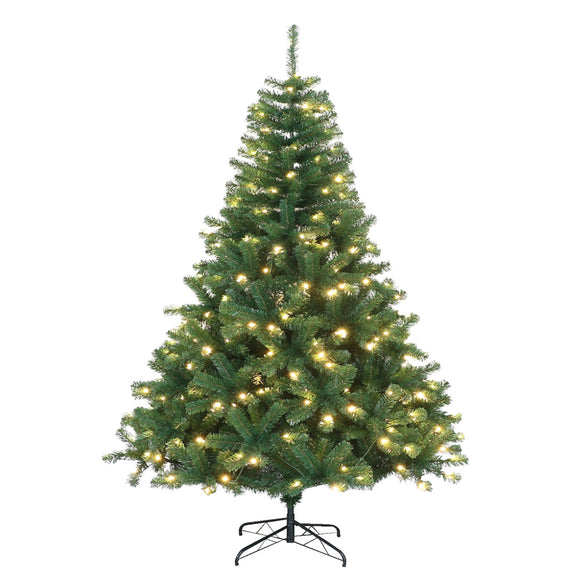 7ft Pre-lit Green Christmas Tree life style picture