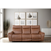 Camilla 3 Seater Sofa Electric Recliner Vintage Tan