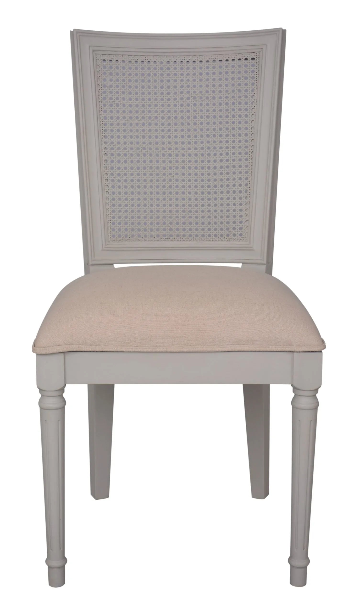 Sofia Upholstered Rattan Square Back Dining Chair Dining Chairs Foy and Company