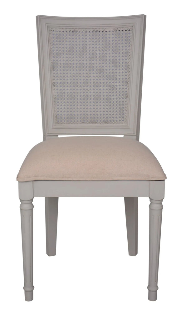 Upgrade your dining space with this timeless square back chair.