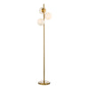 Bombazine 3 Light Floor Lamp Natural Brass picture of the lamp design on the white background
