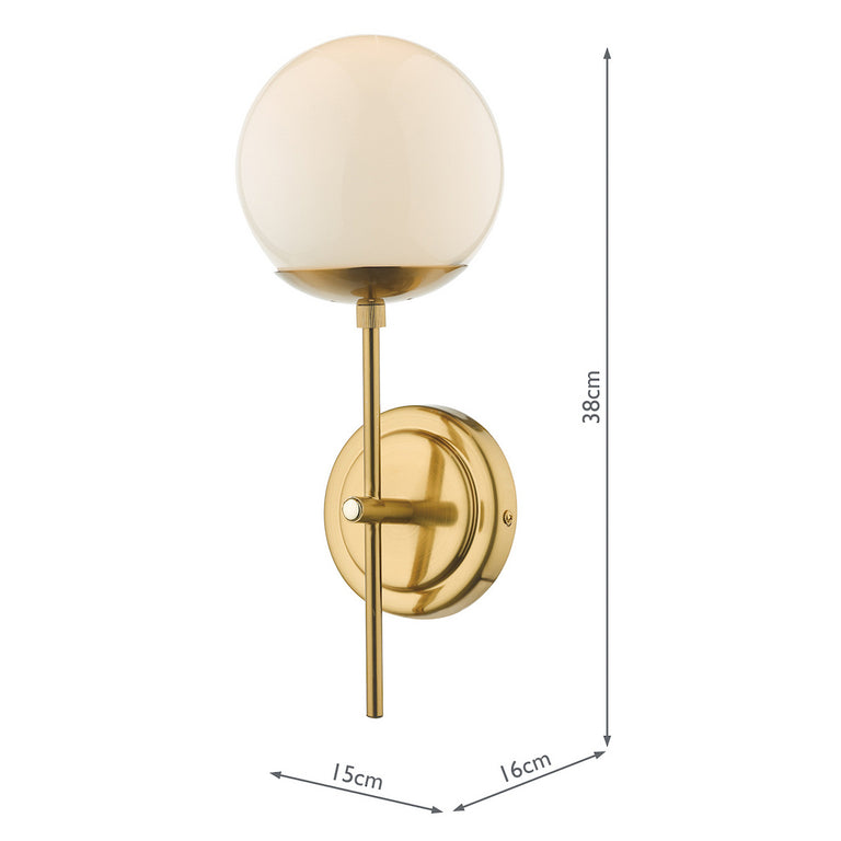Bombazine Wall Light Natural Brass - Elegant Wall Lighting Collection
