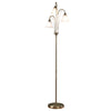 Boston 3 Light Floor Lamp Antique Brass picture on the white background