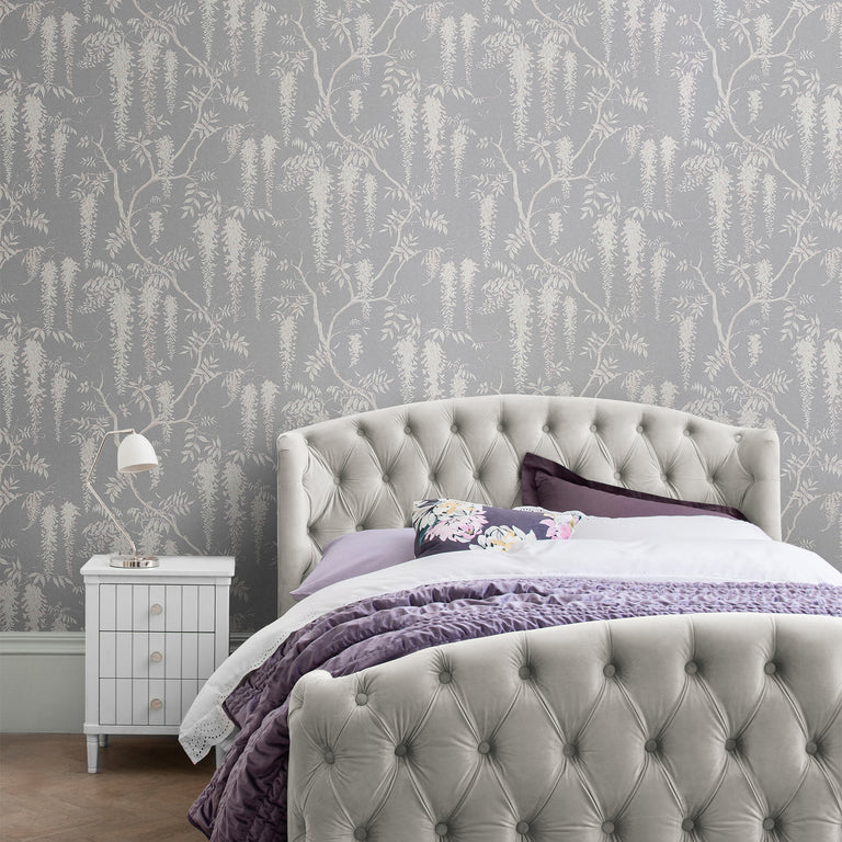 Next Wallpaper Wisteria Trails Grey