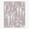 Wisteria Trails floral wallpaper in mauve