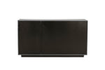 Black sideboard Daiva Sideboard Charcoal with tempered glass
